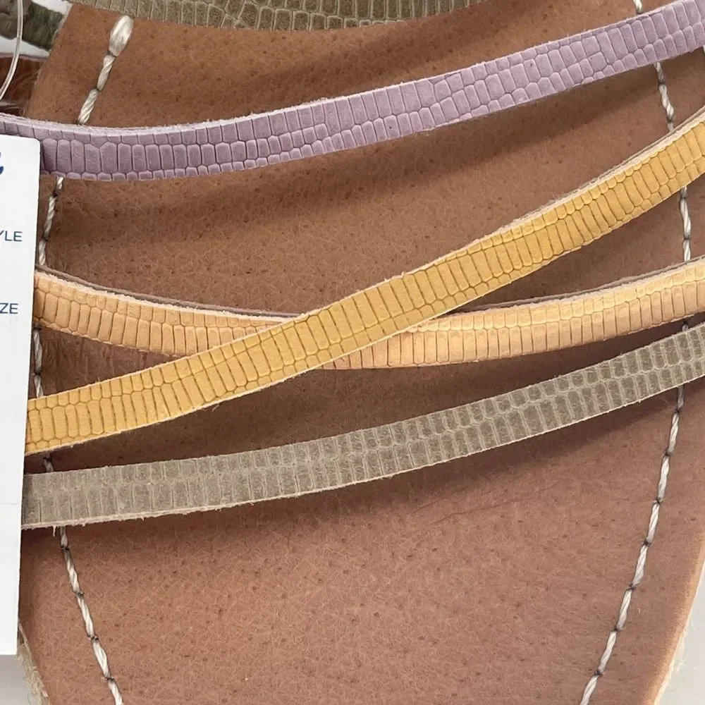 Madewell Sandal The Kathryn Espadrille‎ Slide in Leather Lilac Women Size 11 New